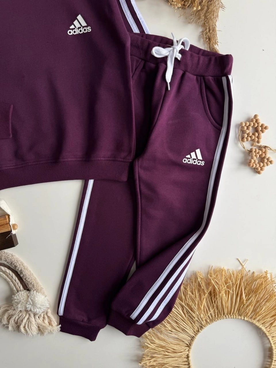 5-14 Yaş Adidas Takım Mürdüm