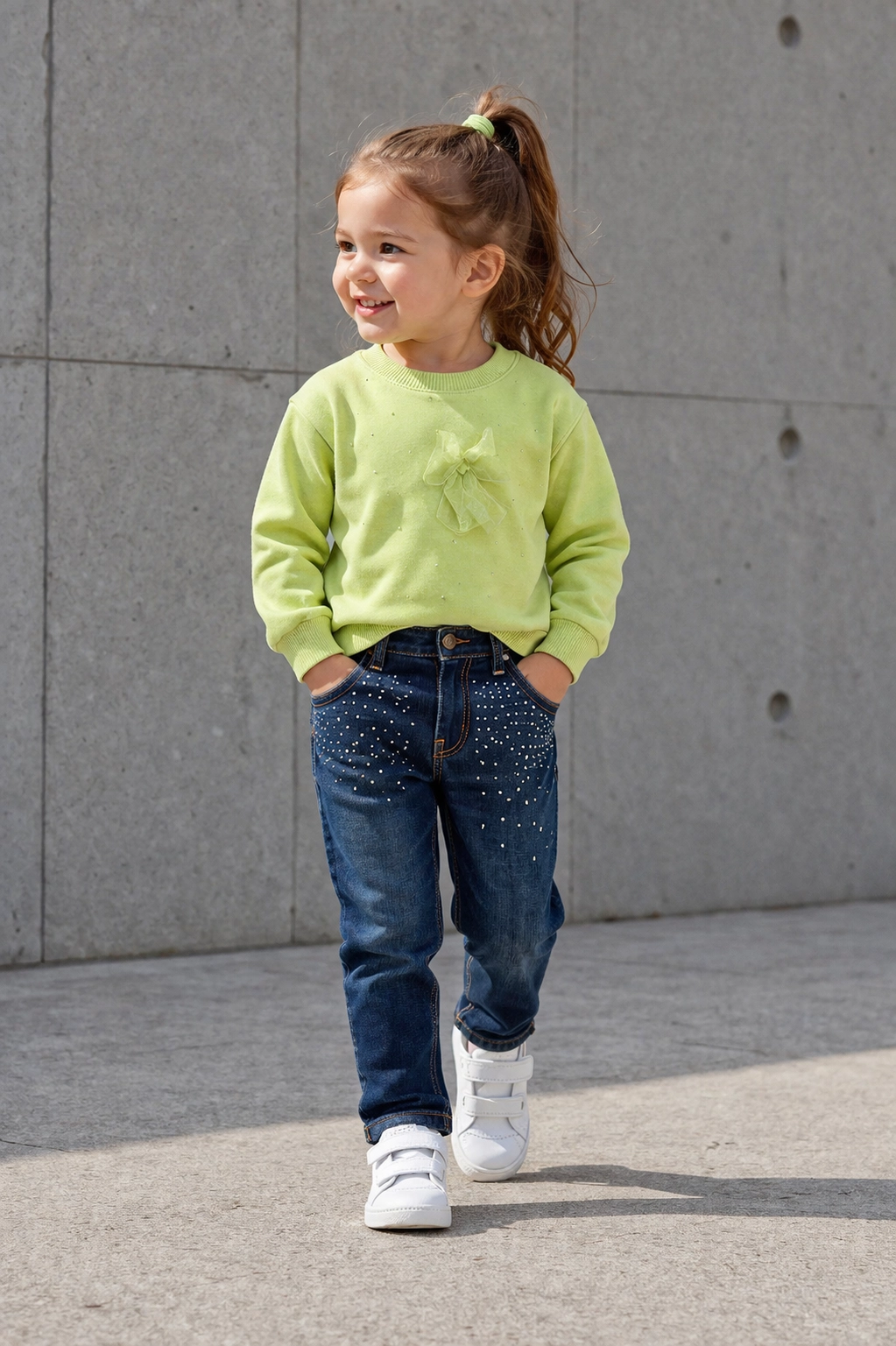 1-4 Little Sweat Yeşil