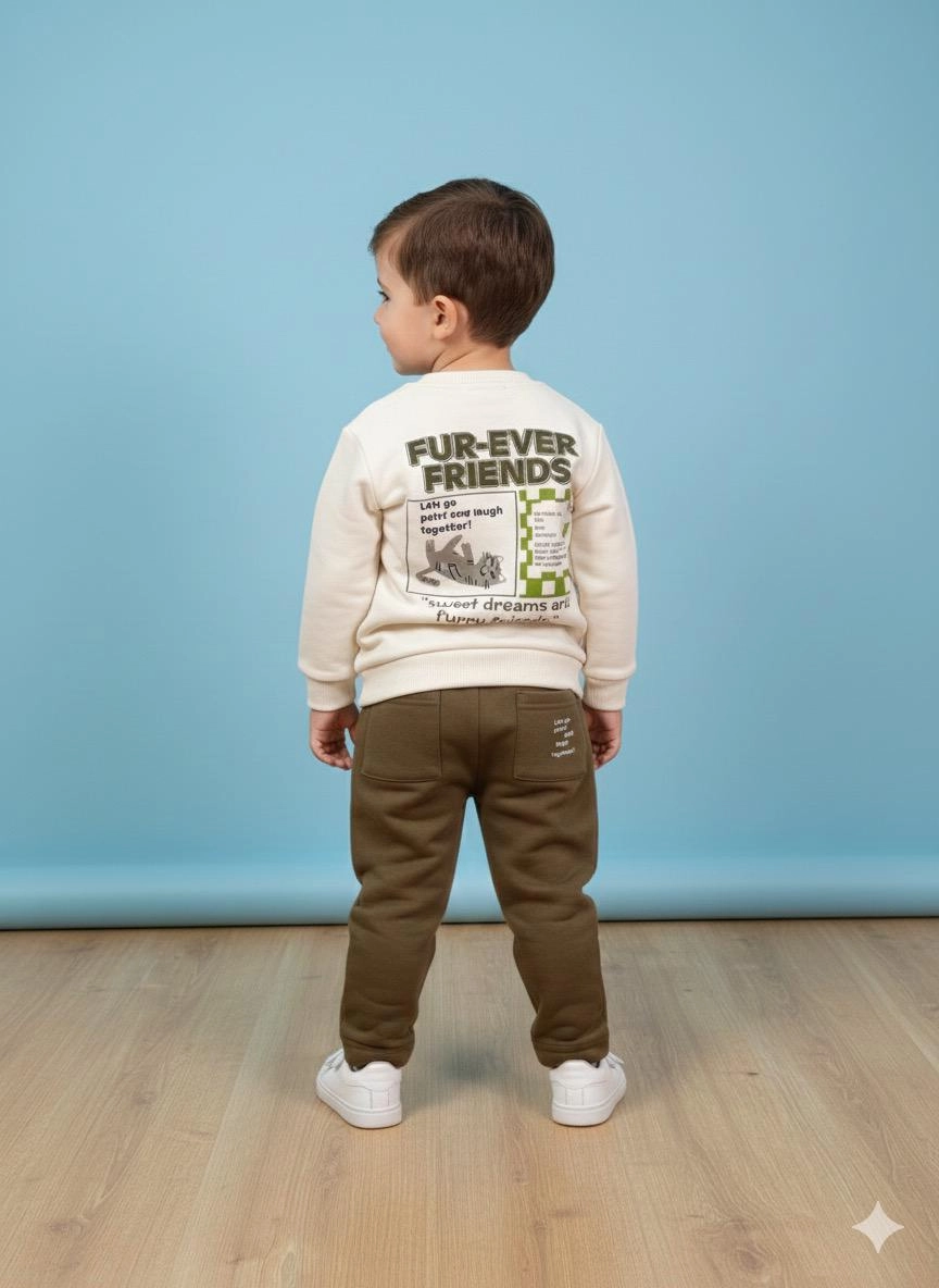 Nk 1-4 Yaş Frıend Sweat  Pantolon 2Li Takım