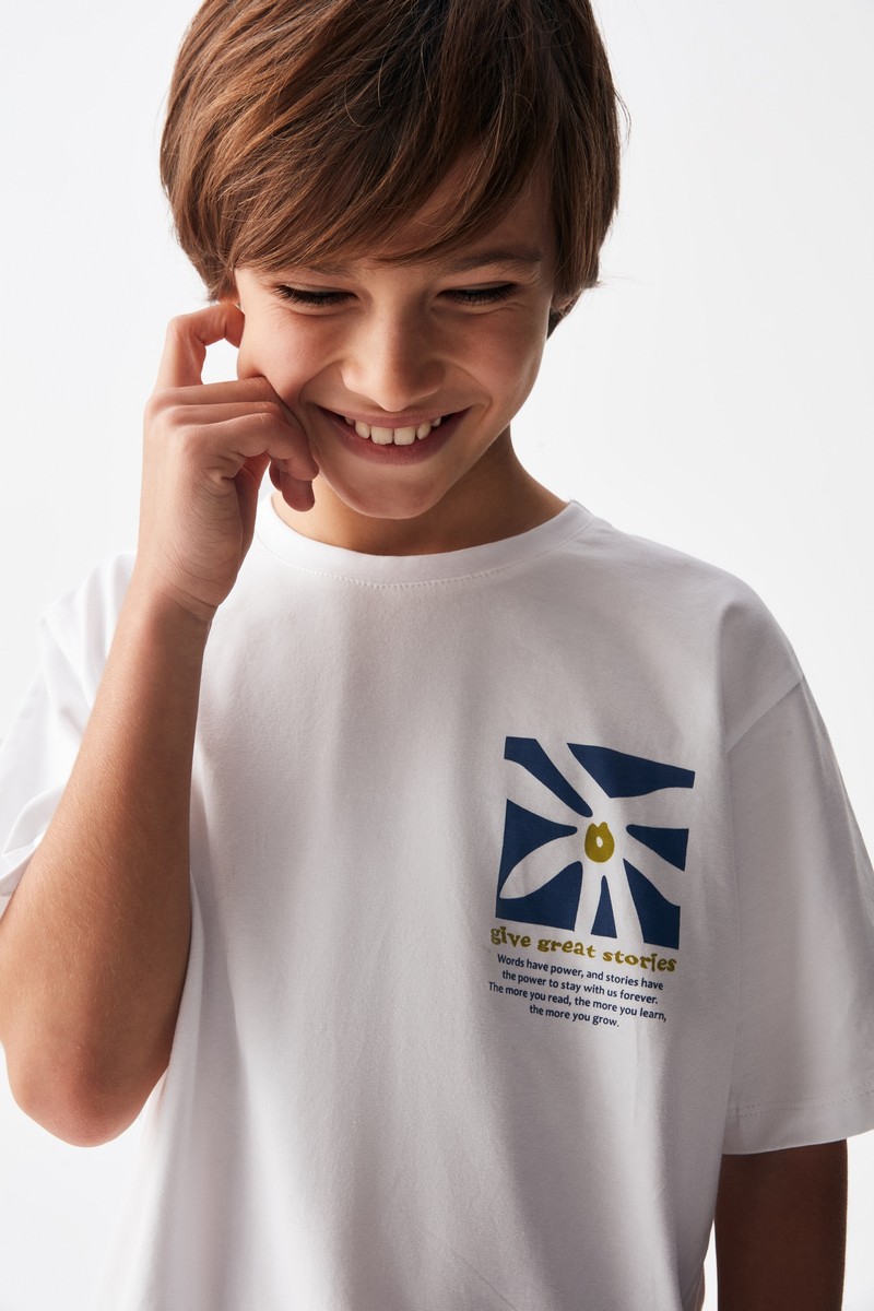 8-14 Yaş Great T-shirt Beyaz