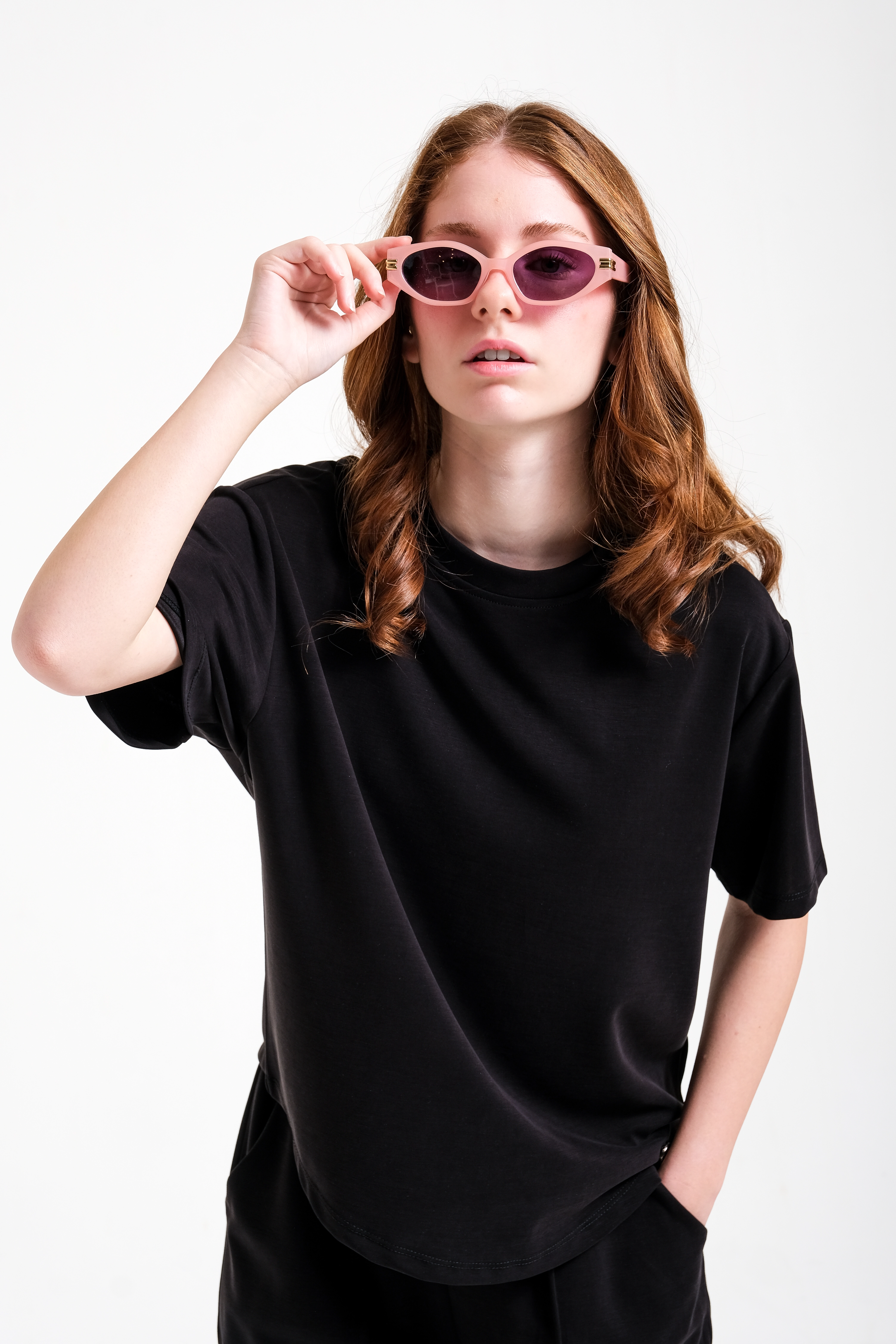 8-15 Modal Tshirt Sİyah