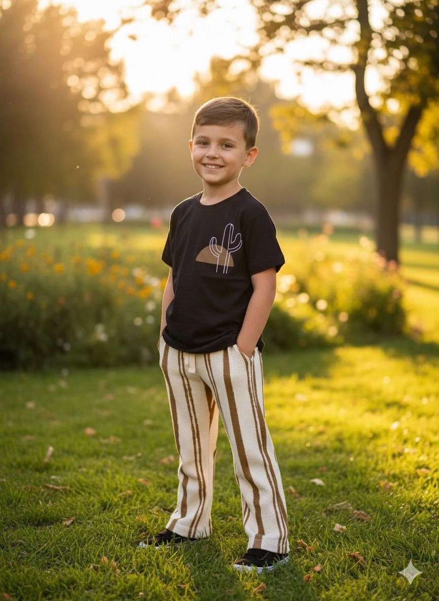 2-8 Yaş California Gofre Jogger Takım