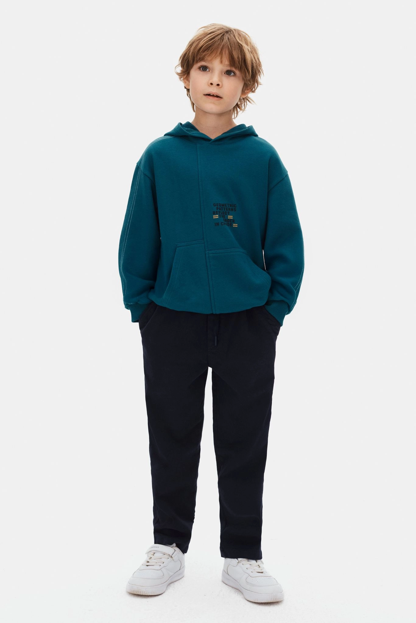 Nk 8-14 Yaş Geometric Sweat Blue