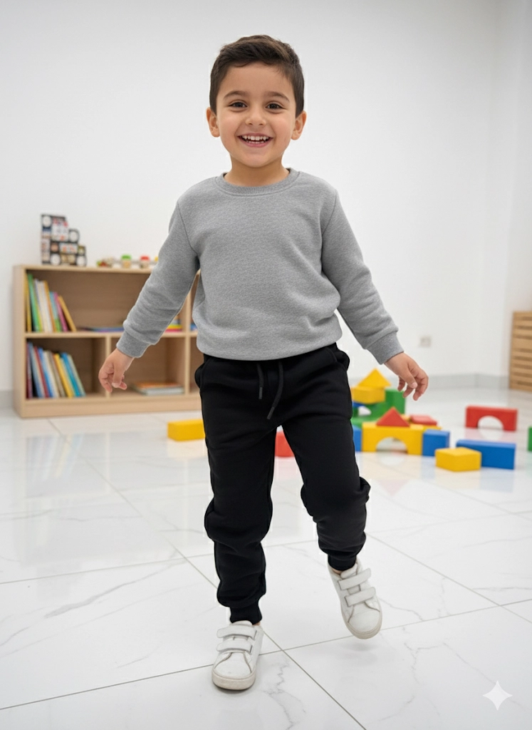 4-8 Yaş Eşofman Altı Siyah