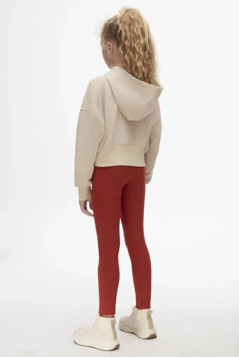 8-14 Yaş Elegant Tayt (Kiremit/Red)