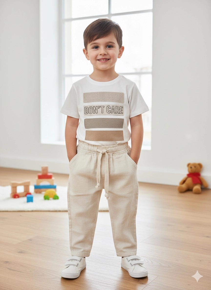1-5 Yaş Cotton 2 Li Takım Taba
