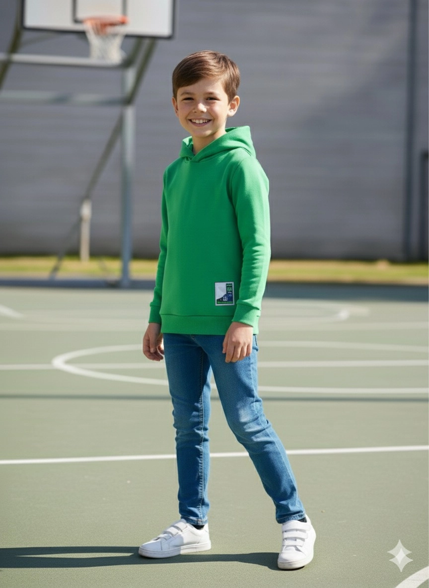 4-8 Yaş Sport Sweat Yeşil