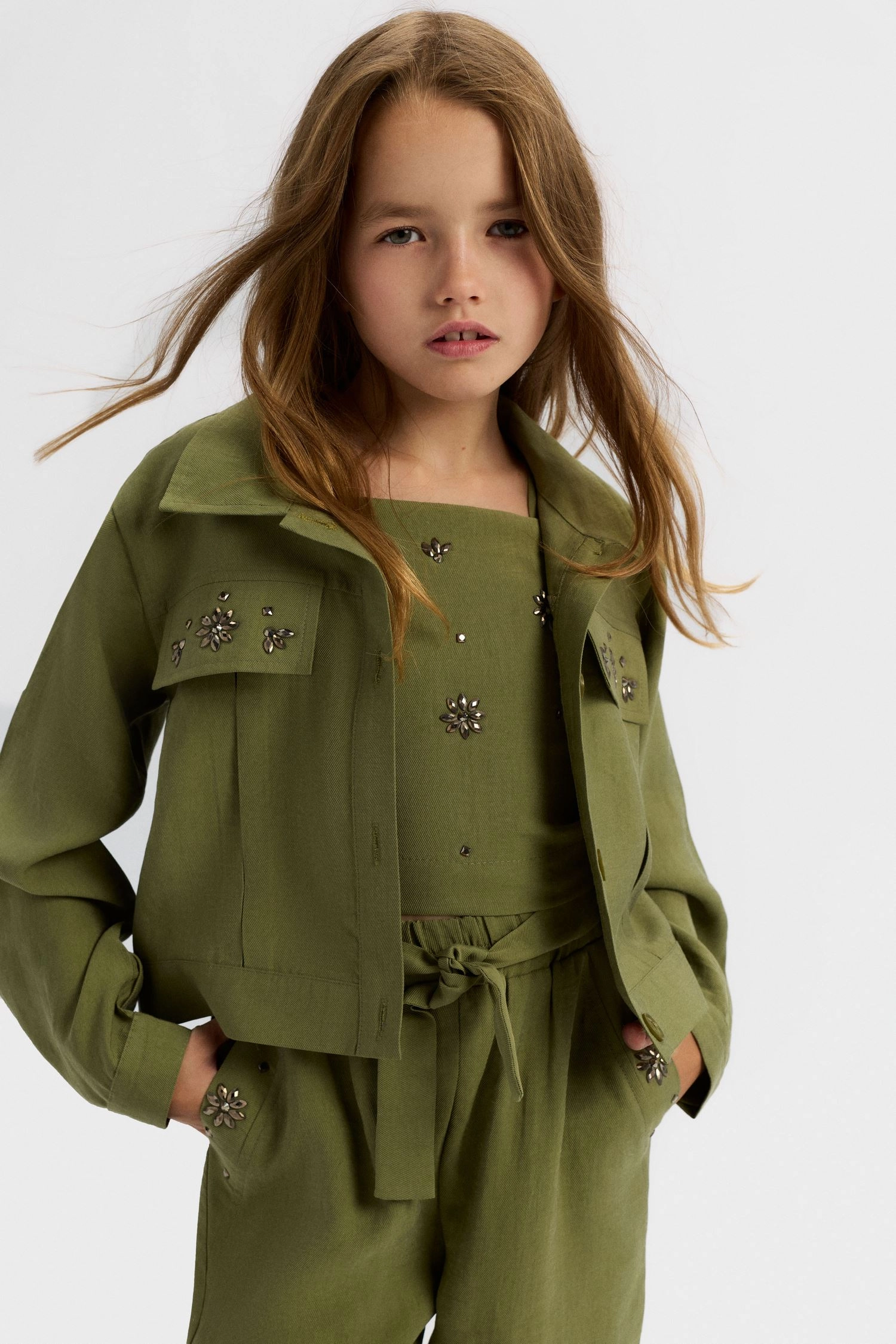 8-14 NK Cashmere 3Lü Takım Haki
