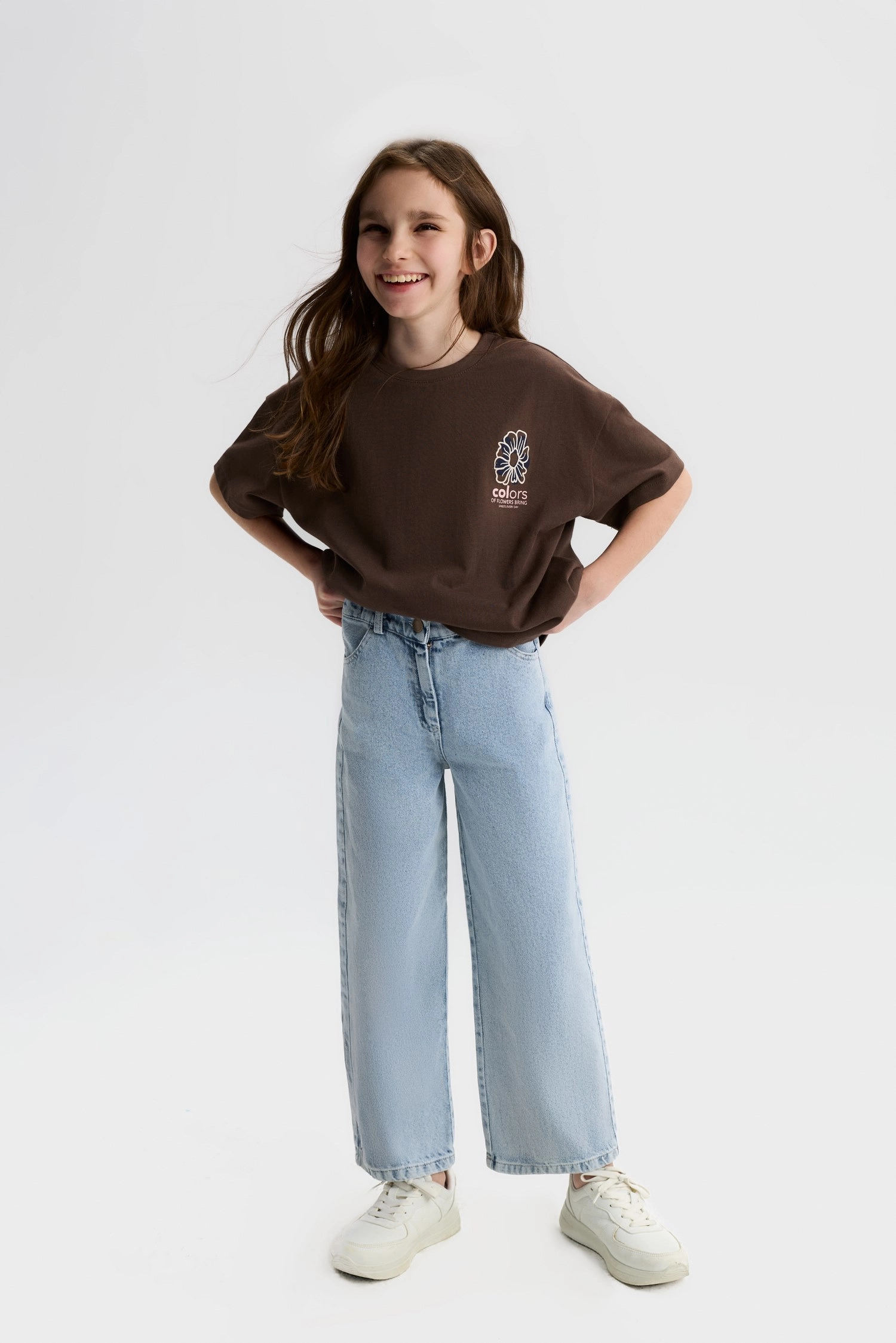 8-14 Laura T-shirt Brown