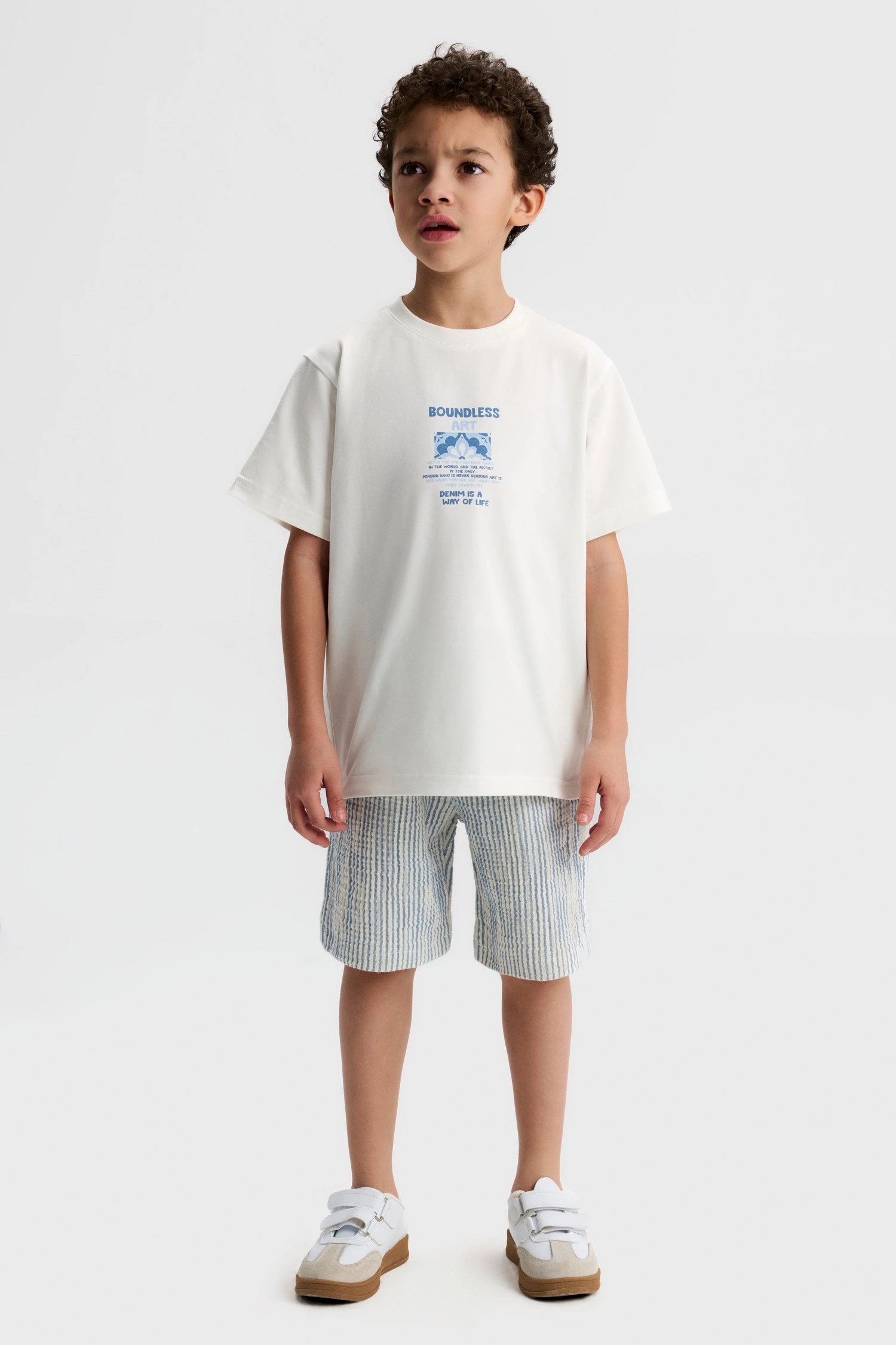 4-8 Boudless Tshirt Ekru