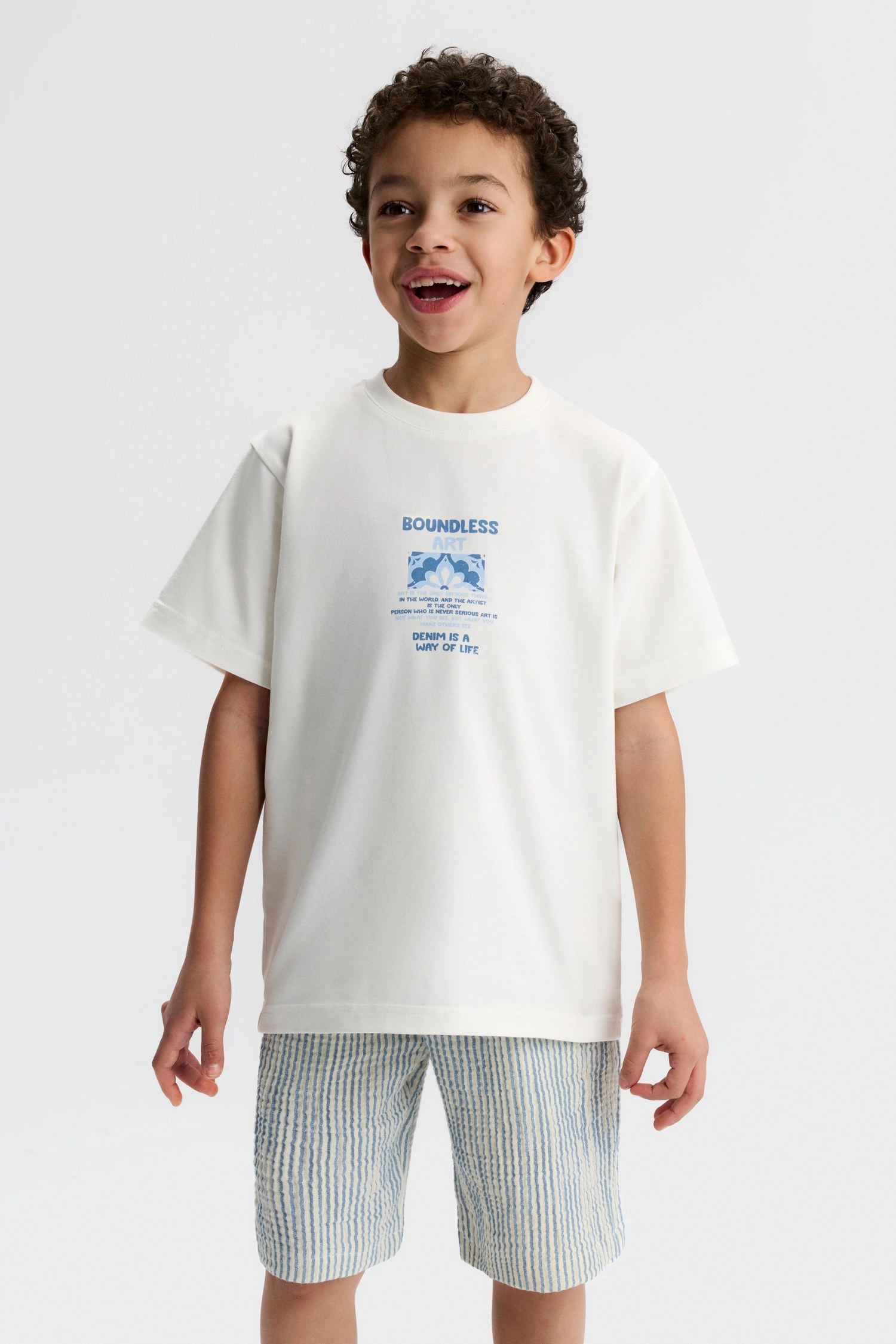4-8 Boudless Tshirt Ekru