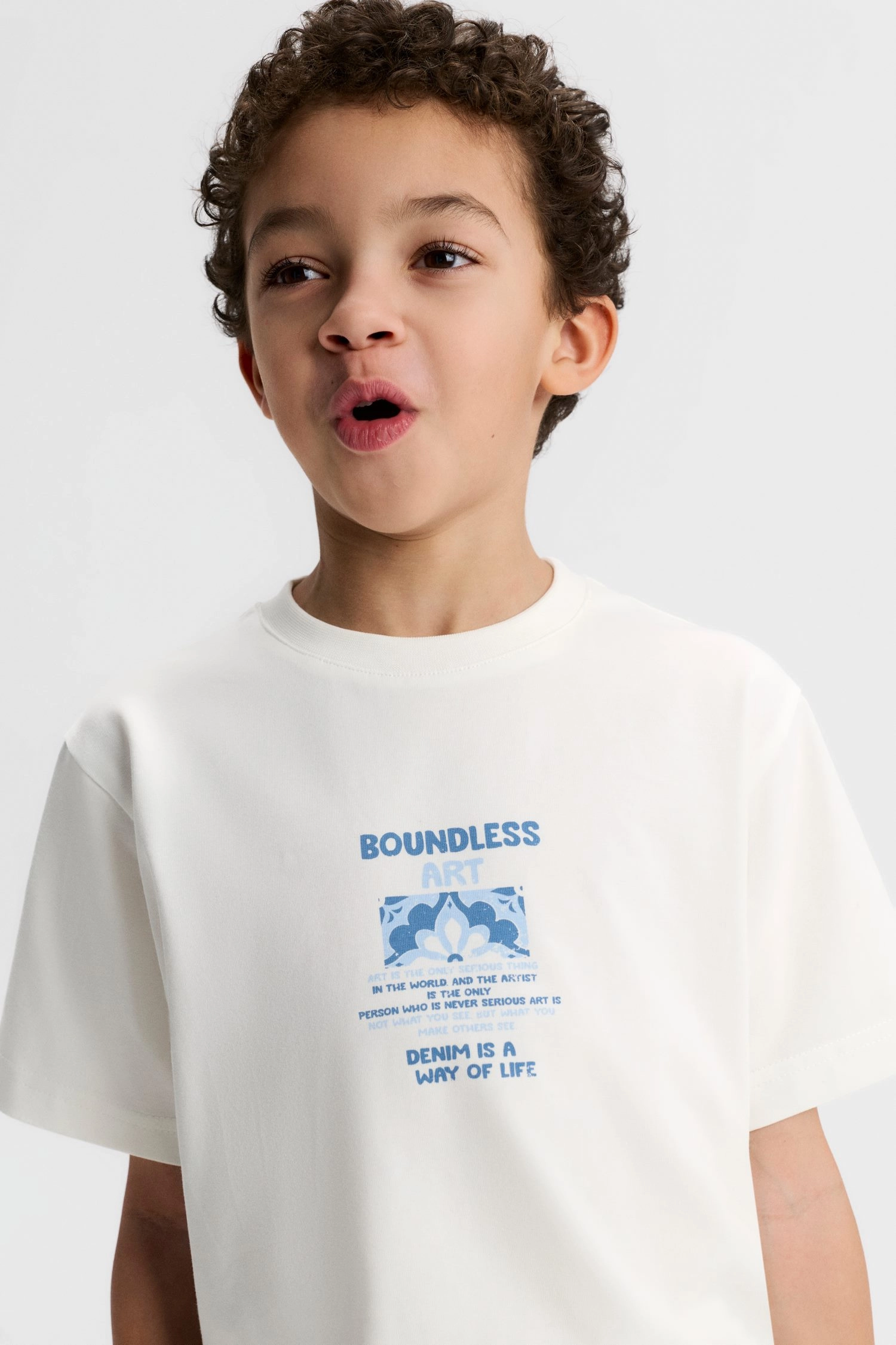4-8 Boudless Tshirt Ekru