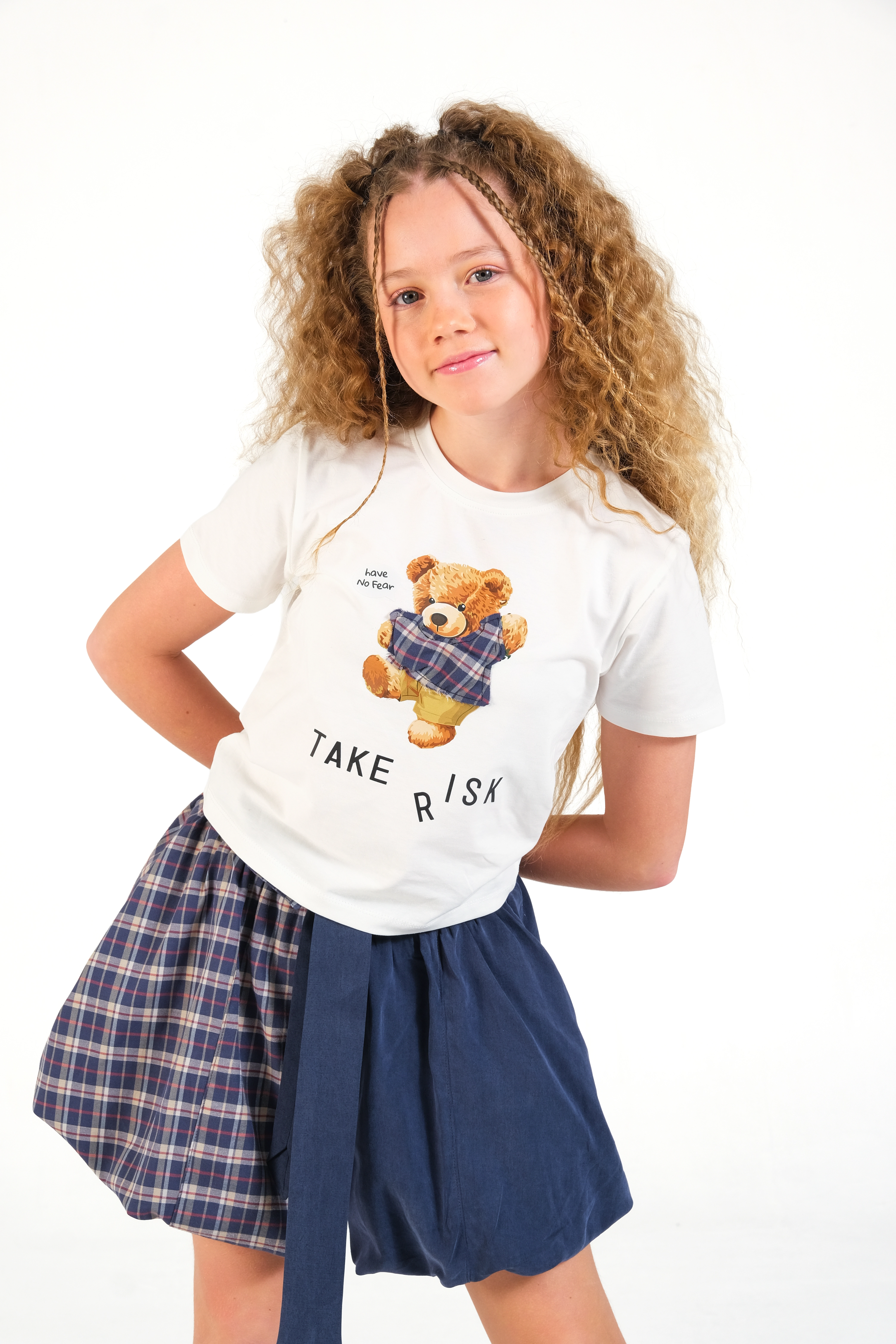 8-15 Teddy T-shirt Beyaz