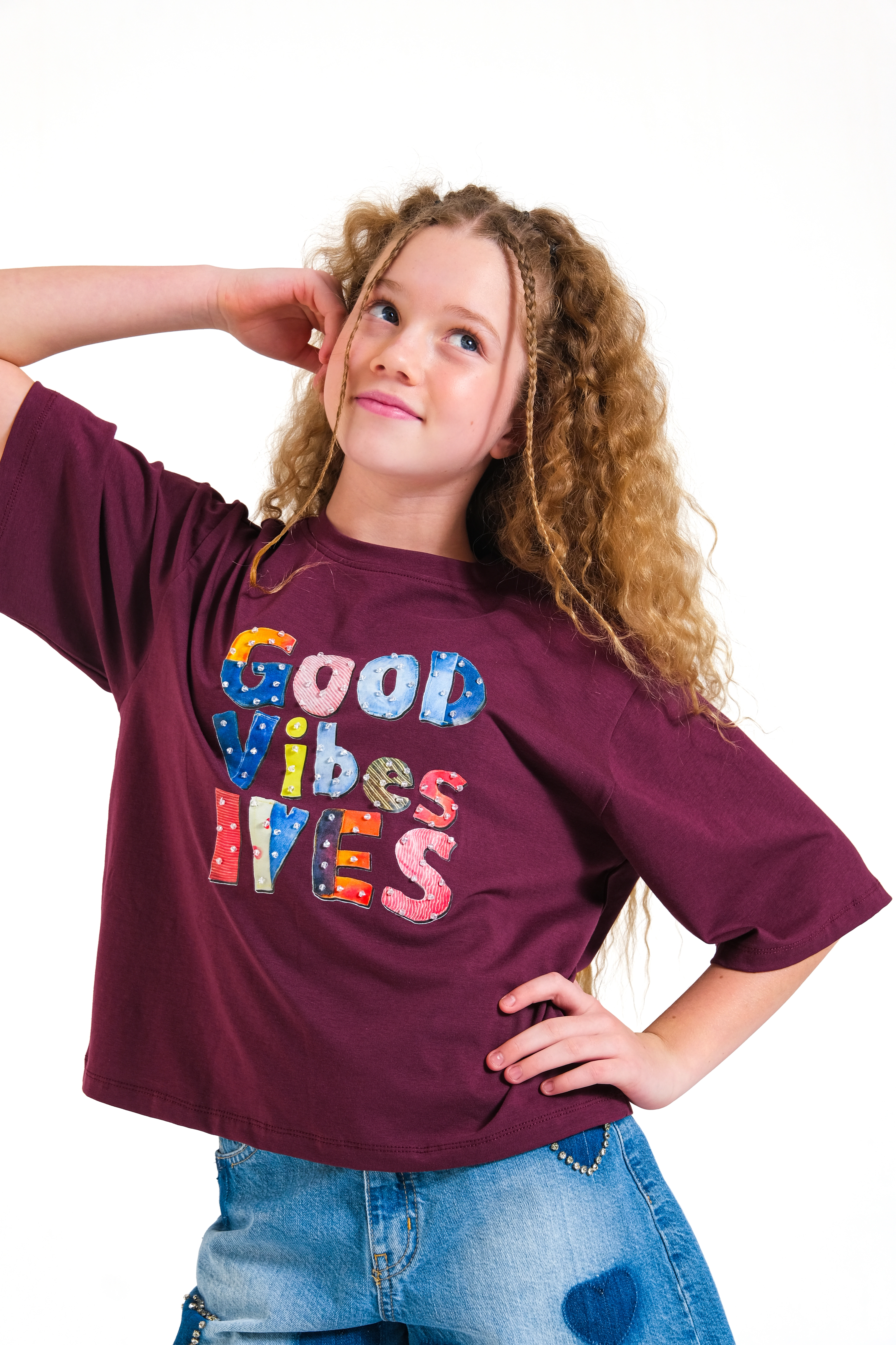 8-15 Good Vibes T-shirt Mürdüm