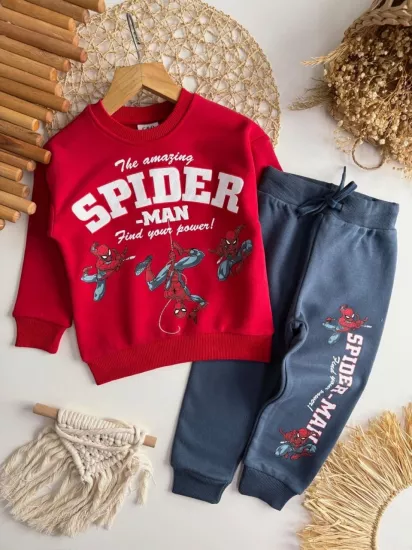 2-8 Yaş Spiderman Takım Kırmızı