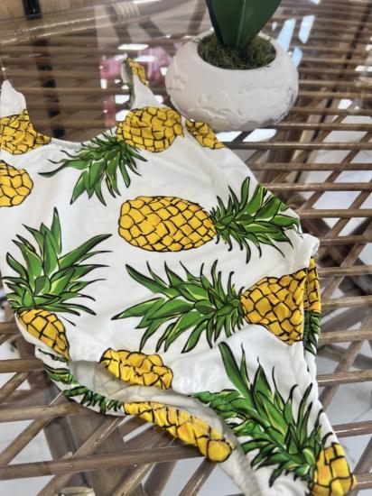 ananas desenli kız çocuk mayo