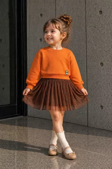 NK 1-4 Yaş Nılufer Sweat Turuncu