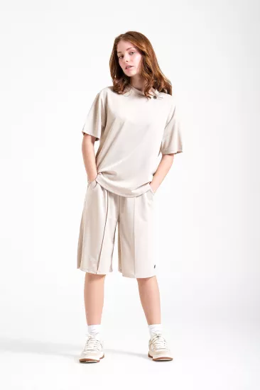 8-15 Modal T-shirt Taş