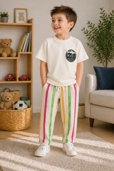2-8 Yaş Mauı And Sons Gofre Jogger Takım
