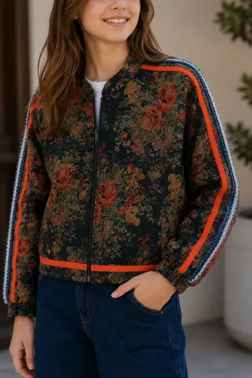 Kız Çocuk Bomber Ceketli 3lü Takım (8-14 yaş)