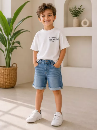 4-8 Denim Kot Şort