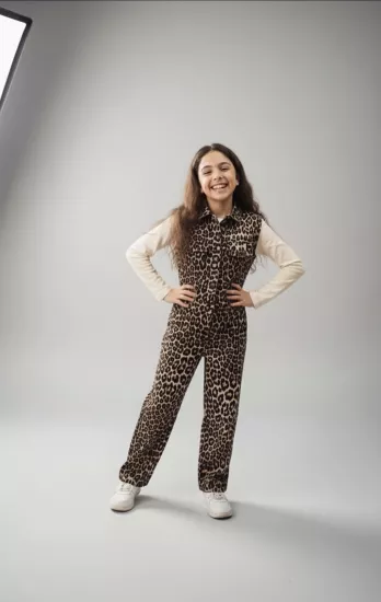9-14 Yaş Leopar 2li Cotton Takım