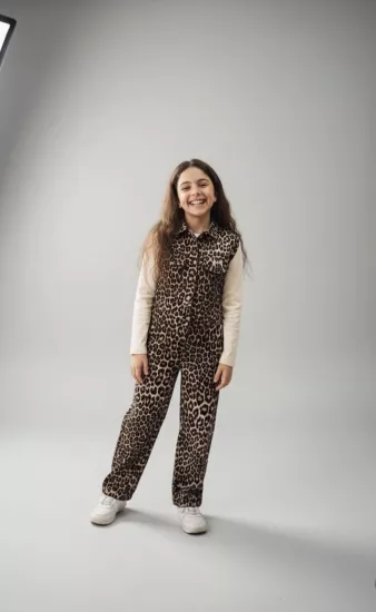 9-14 Yaş Leopar 2li Cotton Takım