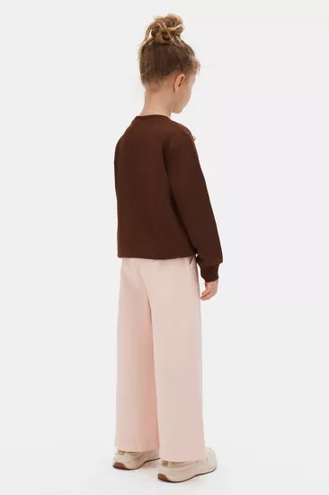 NK 4-8 Yaş Ribbon Fiyonk Detaylı Takım Brown