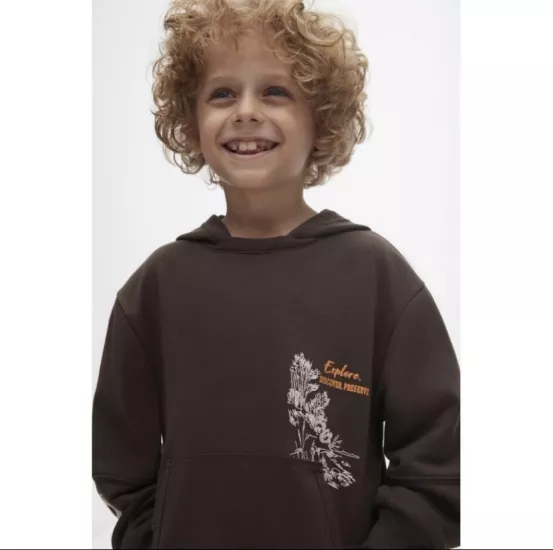NK 4-8 Yaş Explore Sweat Brown