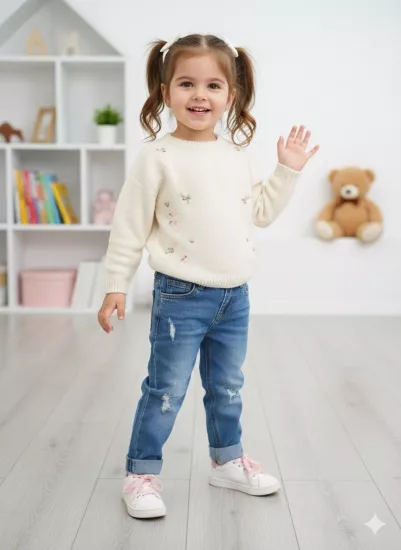 1-5 Yaş Jean Pantolon Dar Kalıp