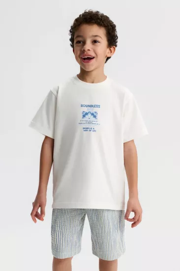 4-8 Boudless Tshirt Ekru
