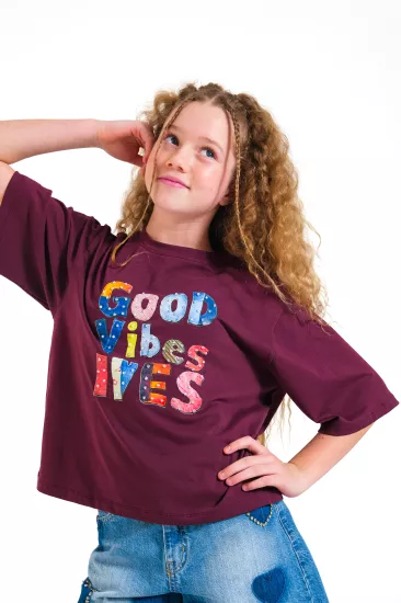 8-15 Good Vibes T-shirt Mürdüm