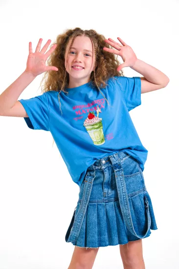 8-15 Strawberry Matcha T-Shirt  Mavi