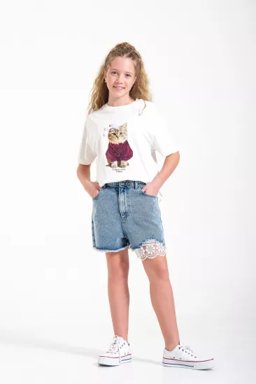 8-15 Burgundy Cat T-shirt