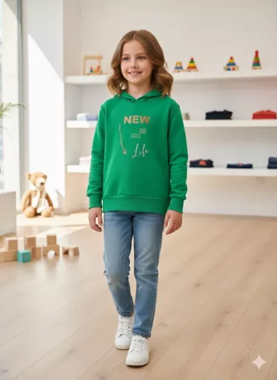 NK 4-8 Yaş New Sweat Yeşil