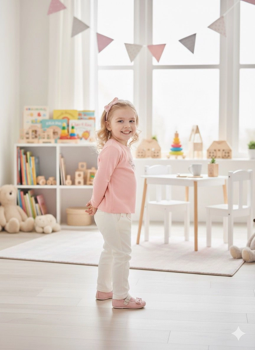 Nk 1-4 Yaş Graceful Badi Coral  Little Pantolon 2Li Takım